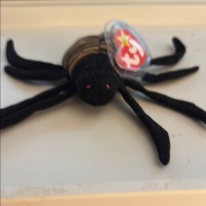 Ty Black Plush Spider Stuffed Animal
